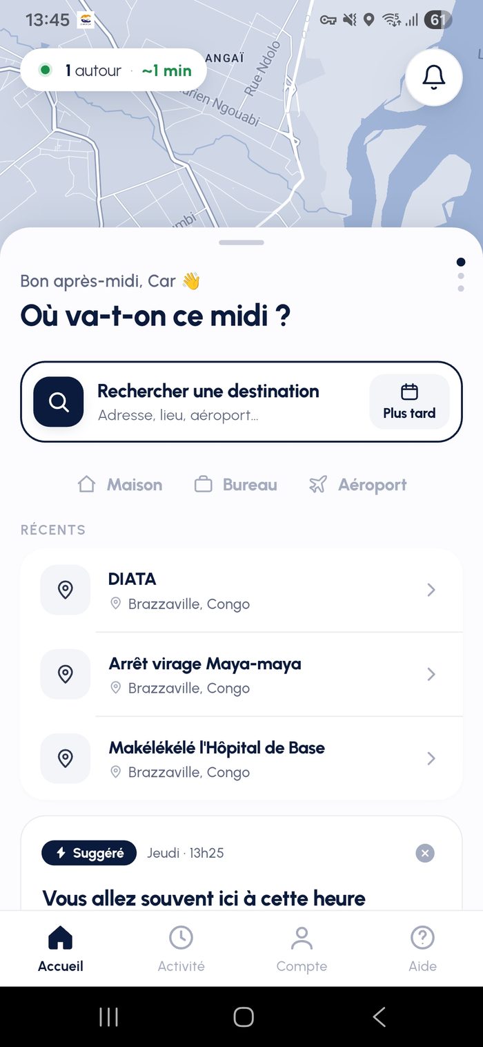 Application Confort Car (VTC)